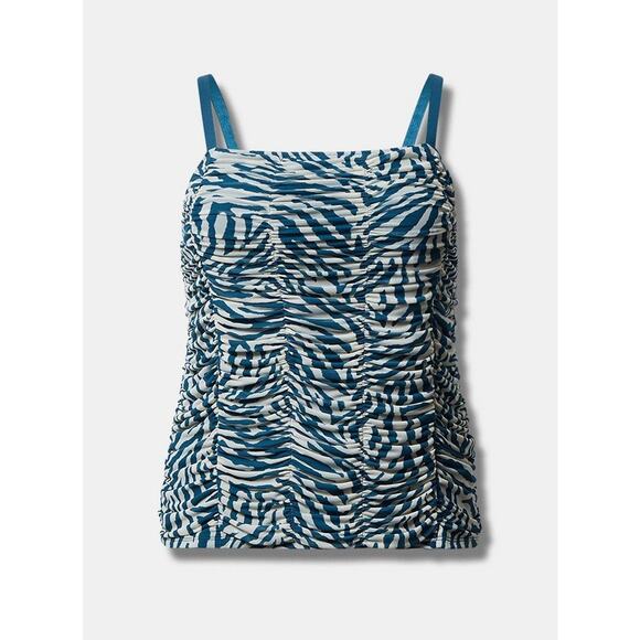 Torrid 4x 4 26 Stretch Mesh Cropped Shirred Cami - Picture 4 of 4